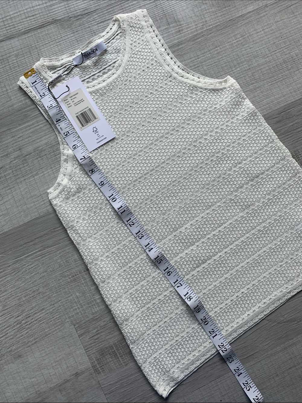 Thakoon IR Ivory Tank, Size XS. - Picture 9 of 10
